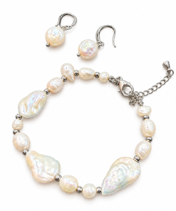 Handmade shell pearls and Freshwater pearls combined